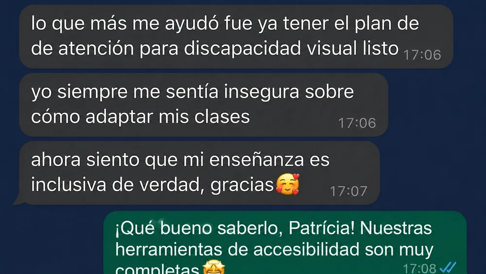 Depoimento real via WhatsApp 1